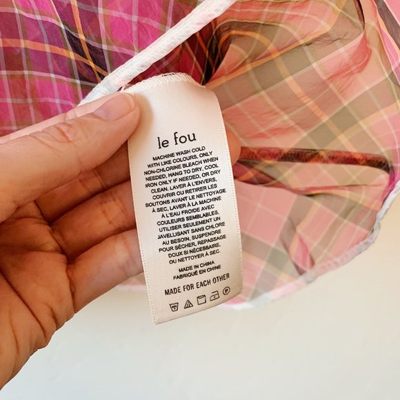 NWT aritizia plaid babydoll blouse, small - Picture 11 of 11